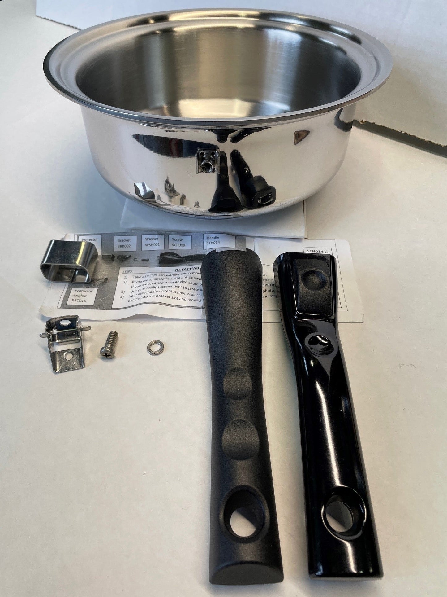 STH014-A Detachable Stick Handle Kit for Straight Sided Pans - WaterlessCookware