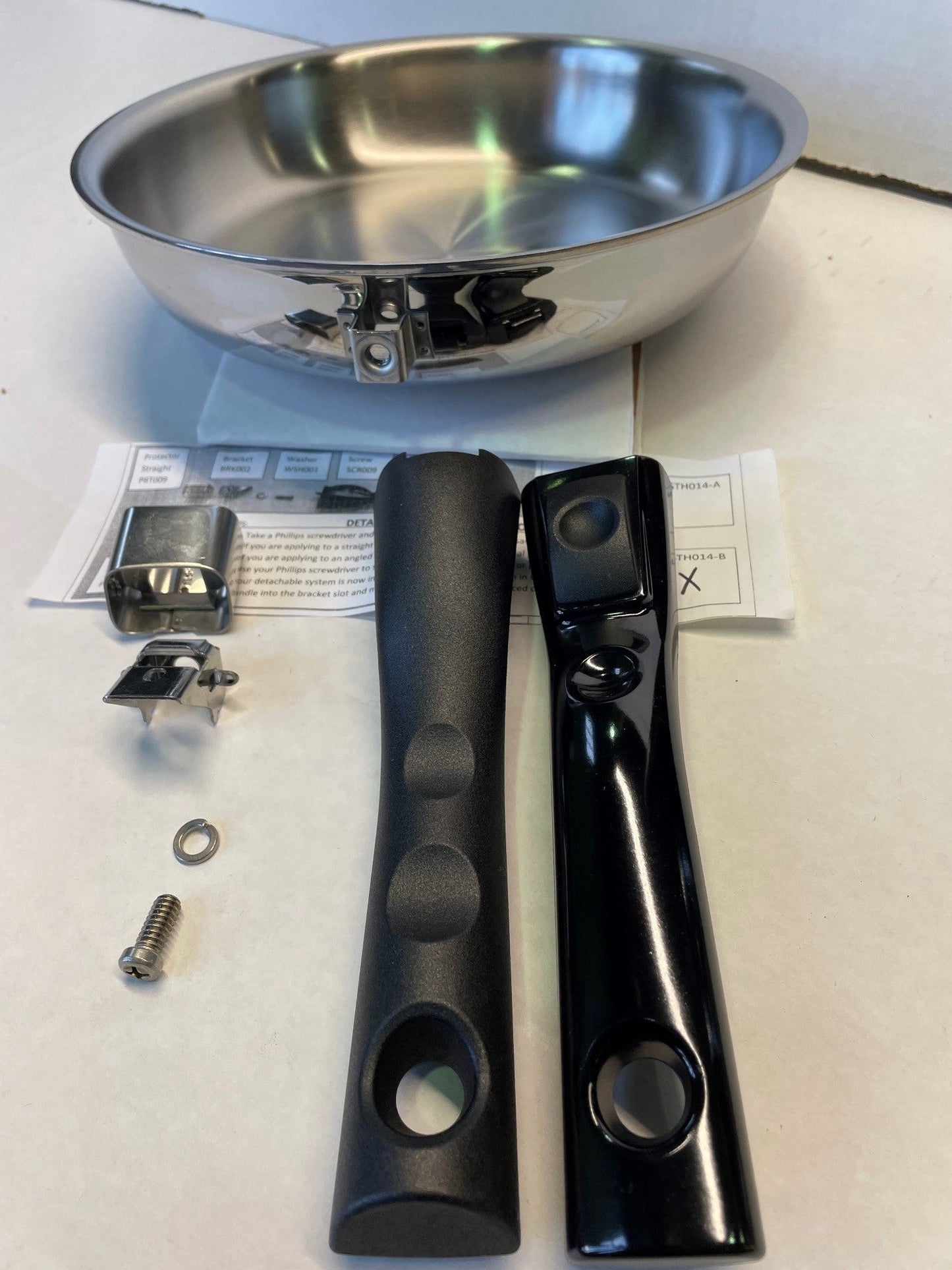 STH014-B Detachable Stick Handle Kit for Saute' Fry Pans - WaterlessCookware