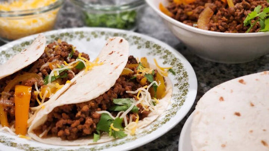 Fajita Burger Tacos