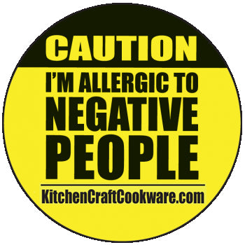 REP-MIS-4000 - LITERATURE, Negative People Buttons, Yellow